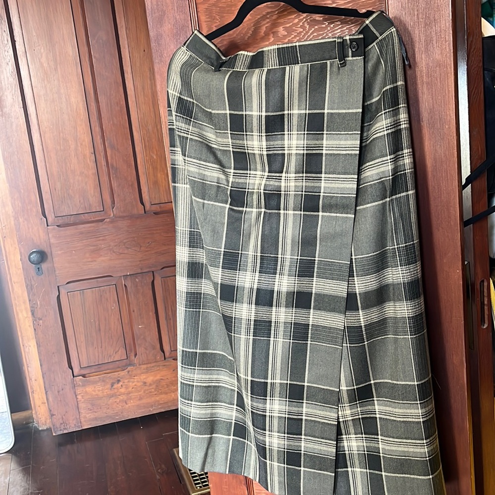 Wrap wool skirt, sized 16, brand new with tags. Ralph Lauren.